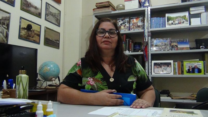 Olina Patrícia Caetano - Professora em Belterra